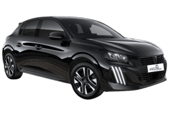 Peugeot 208 rental car in Agadir near the beach