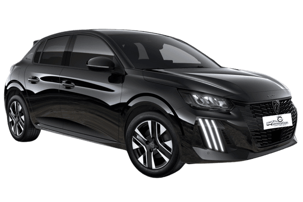 Peugeot 208 rental car in Agadir near the beach