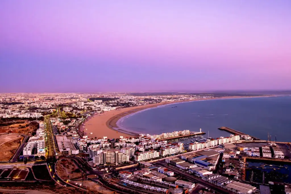 Agadir, ville balnéaire et parmi les plus belles villes au Maroc