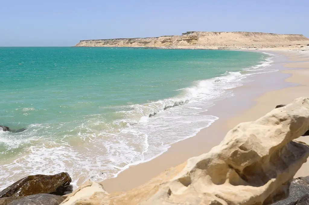 plage secrète à Dakhla au bord de l’Atlantique
